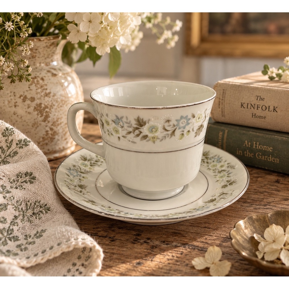 Imperial China W Dalton Wild Flower 745 Tea Cup and Saucer Set Made in Japan